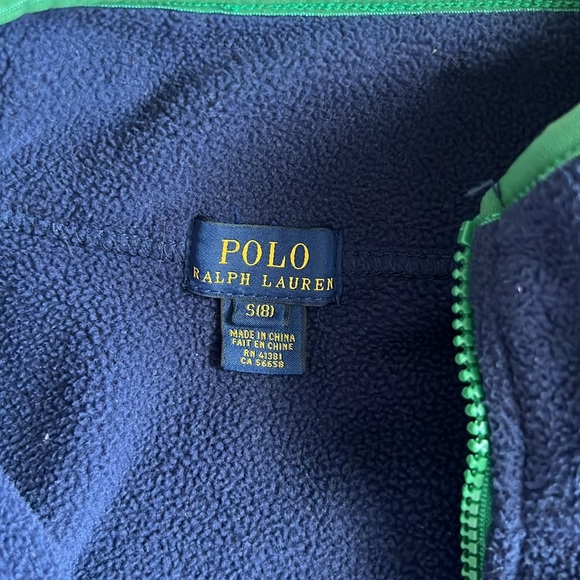Kids Polo Ralph Lauren Fleece Jacket size Small (8) - Picture 2 of 5